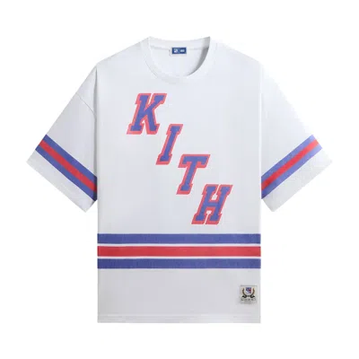 Pre-owned Kith For The New York Rangers Centennial Bishop Tee 'white' | Men's Size Xs