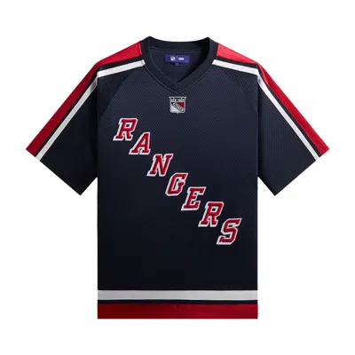 Pre-owned Kith For The New York Rangers Leon Top  'nocturnal' | Black | Men's Size Xs