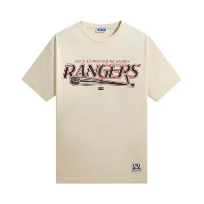 Pre-owned Kith For The New York Rangers Madison Square Garden Puck Vintage Tee 'sandrift' | Cream | Men's Size In White