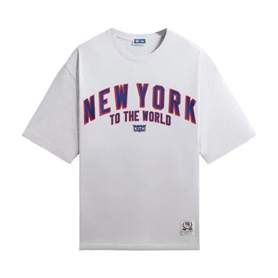 Pre-owned Kith For The New York Rangers New York Vintage Jones Tee 'light Heather Grey' | Men's Size L In Gray