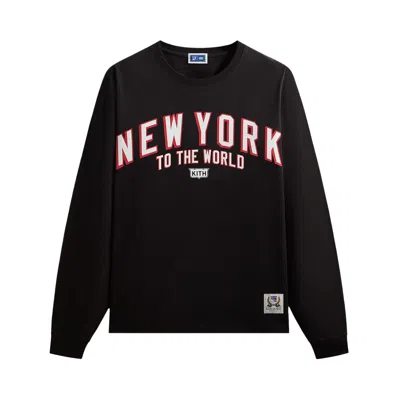 Pre-owned Kith For The New York Rangers New York Vintage Long Sleeve Quinn Tee 'black' | Men's Size M