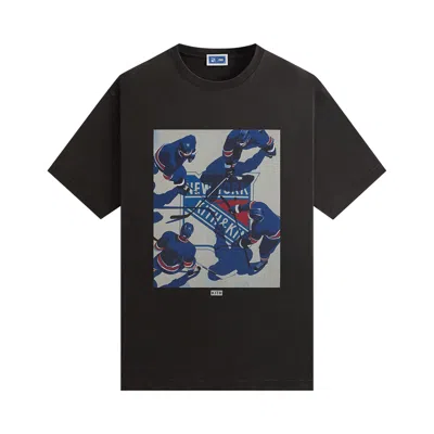 Pre-owned Kith For The New York Rangers On Ice Vintage Tee 'black' | Men's Size L