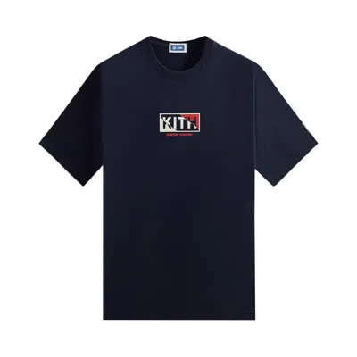 Pre-owned Kith For The New York Rangers Pennant Vintage Tee 'nocturnal' | Blue | Men's Size L