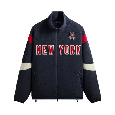 Pre-owned Kith For The New York Rangers Pinehurst Sherpa Jacket 'nocturnal' | Black | Men's Size M