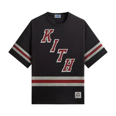 Pre-owned Kith For The New York Rangers Retro Centennial Bishop Tee 'black' | Men's Size L