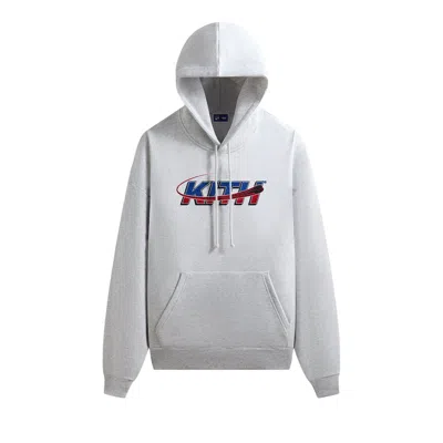 Pre-owned Kith For The New York Rangers Slap Shot Vintage Nelson Hoodie 'light Heather Grey' | Men's Size M In Gray
