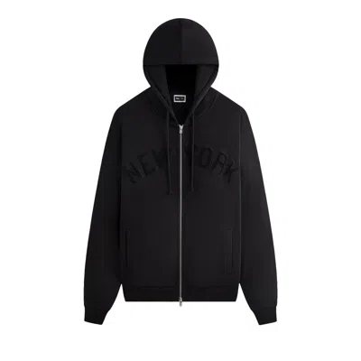 Pre-owned Kith For The New York Yankees Braxton Full Zip Hoodie 'black' | Men's Size Xl