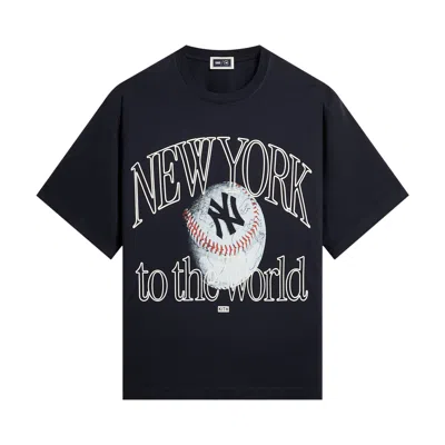 Pre-owned Kith For The New York Yankees New York To The World Vintage Alex Tee 'nocturnal' | Black | Men's Siz