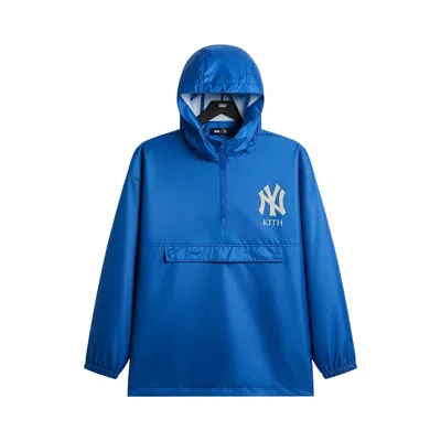 Pre-owned Kith For The New York Yankees Oliver Parka 'skylight' | Blue | Men's Size Onesize