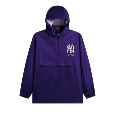 Pre-owned Kith For The New York Yankees Oliver Parka 'solitaire' | Purple | Men's Size Onesize