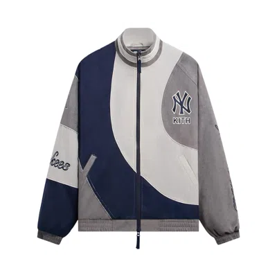 Pre-owned Kith For The New York Yankees Percy Jacket 'skyscraper' | Grey | Men's Size Xs