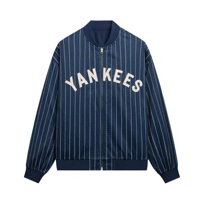 Pre-owned Kith For The New York Yankees Reversible Brooks Jacket 'nocturnal' | Blue | Men's Size Xl