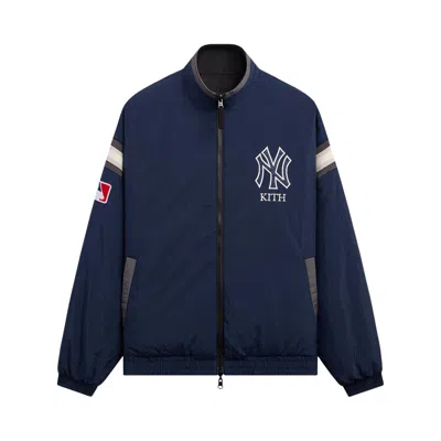 Pre-owned Kith For The New York Yankees Reversible Hugo Jacket 'nocturnal' | Blue | Men's Size M