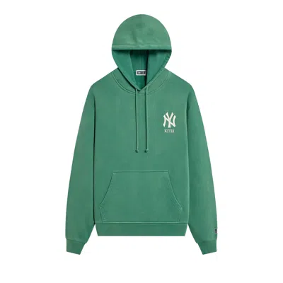Pre-owned Kith For The New York Yankees Vintage Nelson Hoodie 'kelly' | Green | Men's Size Xl
