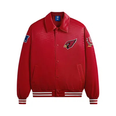 Pre-owned Kith For The Nfl: Cardinals Satin Bomber Jacket 'modified' | Red | Men's Size S
