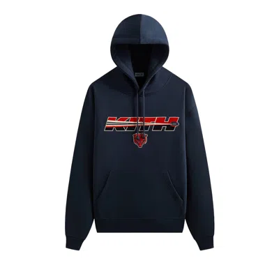 Pre-owned Kith For The Nfl Chicago Bears Vintage Nelson Hoodie 'nocturnal' | Black | Men's Size L