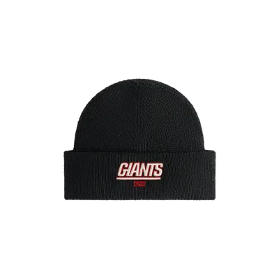 Pre-owned Kith For The Nfl: Giants Mia Beanie 'black' | Men's Size Onesize