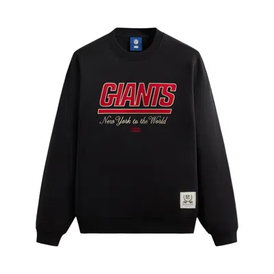 Pre-owned Kith For The Nfl: Giants Nelson Vintage Crewneck 'black'