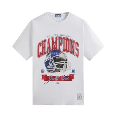 Pre-owned Kith For The Nfl: Giants Superbowl Vintage Tee 'white'