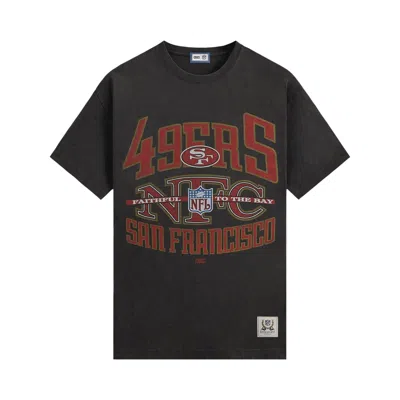 Pre-owned Kith For The Nfl San Francisco 49ers Xxl Vintage Jones Tee 'black' | Men's Size Xl