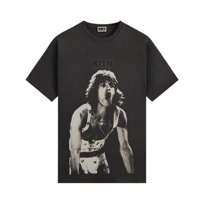 Pre-owned Kith For The Rolling Stones Mick Jagger Concert Photo Vintage Tee 'black' | Men's Size Xl