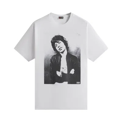 Pre-owned Kith For The Rolling Stones Mick Photo Vintage Tee 'white' | Men's Size Xl