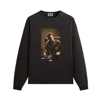 Pre-owned Kith For The Sopranos Christopher Vintage Long Sleeve Tee 'black' | Men's Size L