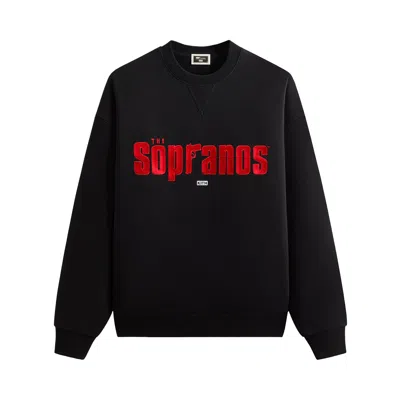 Pre-owned Kith For The Sopranos Main Logo Nelson Crewneck 'black' | Men's Size L