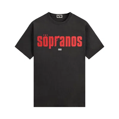 Pre-owned Kith For The Sopranos Main Logo Vintage Tee 'black' | Men's Size M