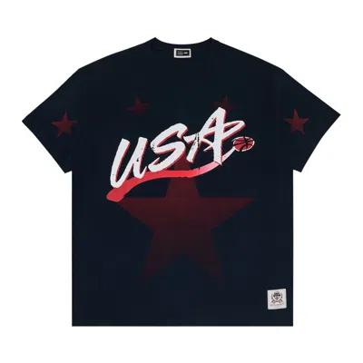 Pre-owned Kith For Usa Basketball All Star Vintage Tee 'nocturnal' In Blue