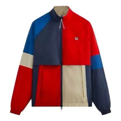 Kith For Wilson Court Panelled Track Jacket 'clay Court' In Multi