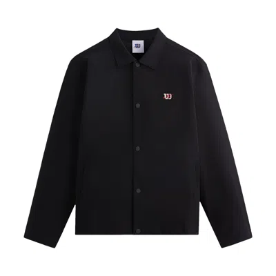 Pre-owned Kith For Wilson Midway Coaches Jacket 'black'