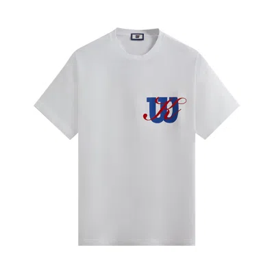 Pre-owned Kith For Wilson Oversized Logo Vintage Tee 'white'