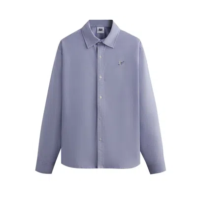 Pre-owned Kith For Wilson Oxford Apollo Buttondown 'nocturnal' In Blue