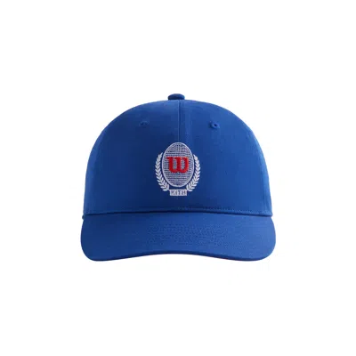 Pre-owned Kith For Wilson Shield Cap 'elite' In Blue