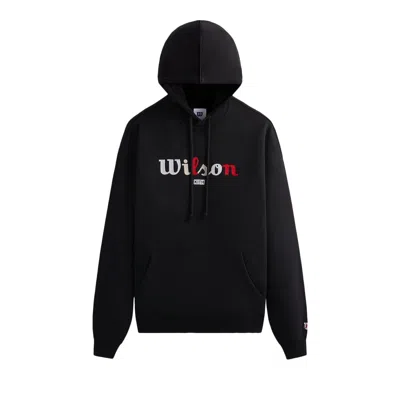 Pre-owned Kith For Wilson Vintage Hoodie 'black'
