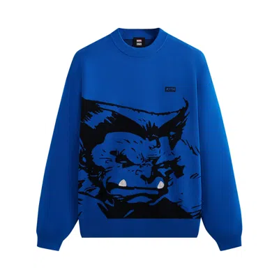 Pre-owned Kith For X-men Beast Crewneck 'lake' | Blue | Men's Size M