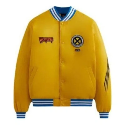 Kith For X-men Wolverine Satin Bomber Jacket 'power' In Gold