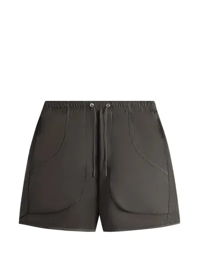 Kith Fowler Crinkled Running Shorts In Gray