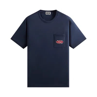 Pre-owned Kith Freeway Logo Pocket Tee 'nocturnal' | Blue | Men's Size Xs