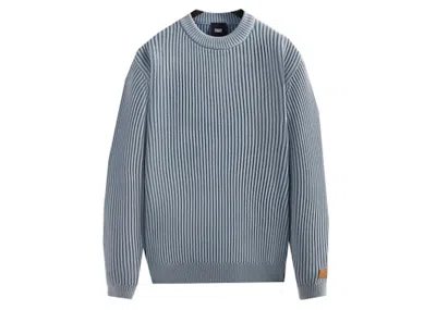 Pre-owned Kith Garment Dyed Meyer Knit Crewneck Sweatshirt In Woven