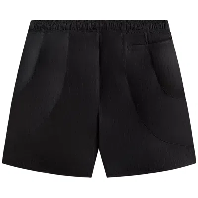 Pre-owned Kith Garment Dyed Wrinkle Nylon Fowler Short 'thunder' | Brown | Men's Size Xl