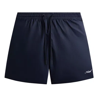 Pre-owned Kith Garment Washed Nylon Active Swim Short 'nocturnal' | Black | Men's Size Xxl