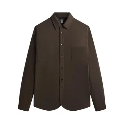 Pre-owned Kith Giorgio Armani & &kin Entrepreneur Shirt 'kindling' | Brown | Men's Size S