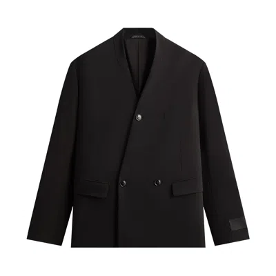 Pre-owned Kith Giorgio Armani & &kin Milano Crepe Collarless Jacket 'black' | Men's Size L