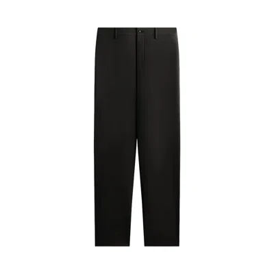 Pre-owned Kith Giorgio Armani & &kin Milano Crepe Flat Front Trouser 'black' | Men's Size L