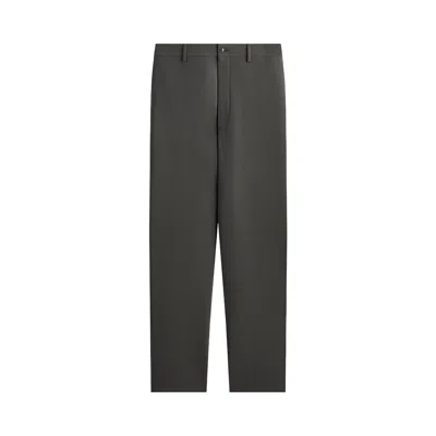 Pre-owned Kith Giorgio Armani & &kin Milano Crepe Flat Front Trouser 'dark Ash' | Grey | Men's Size M In Gray