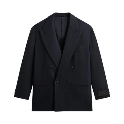 Pre-owned Kith Giorgio Armani & &kin The Traveler Virgin Wool Double-breasted Jacket 'ink' | Black | Men's Siz