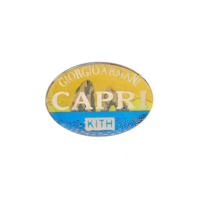 Pre-owned Kith Giorgio Armani & Capri Pin 'multi' | Multi-color | Men's Size Onesize In Multicolor