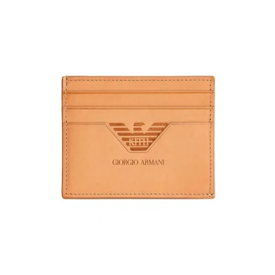 Pre-owned Kith Giorgio Armani & Card Holder 'naturale' | Brown | Men's Size Onesize